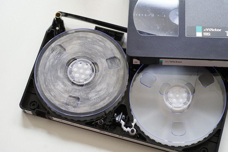 cinta VHS con moho